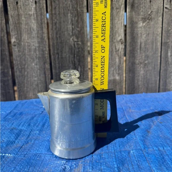 Comet Aluminum 2-Cup Stove Top Coffee Pot Percolator Vintage - Picture 3 of 3